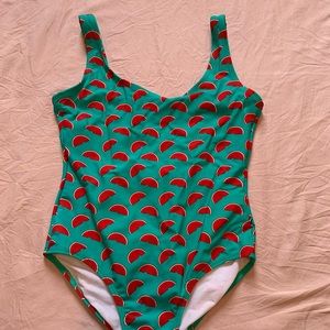 Adorable one piece watermelon bikini
